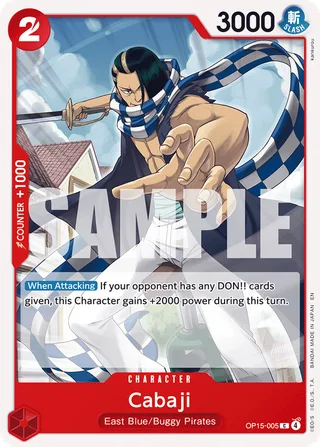 Cabaji #OP15-005 · Adventure on Kami's Island One Piece card