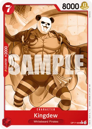 Kingdew (Pandaman Art) #OP17-006-pandaman-art · The World's Strongest Warriors One Piece card