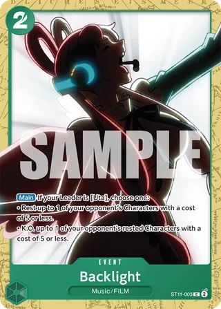 Backlight #ST11-003 · ST-16: Starter Deck 16 GREEN Uta One Piece card
