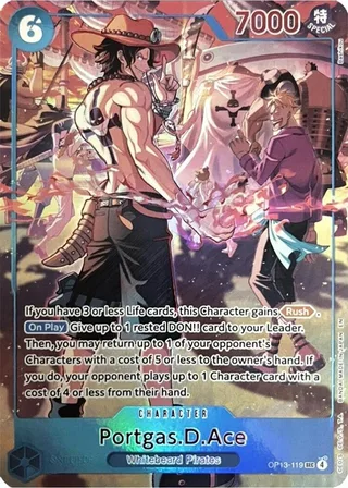 Portgas.D.Ace (English Version 3rd Anniversary Set) #OP13-119-english-version-3rd-anniversary-set · One Piece Promotion Cards One Piece card