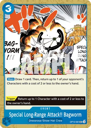 Special Long-Range Attack!! Bagworm #OP10-061 · Royal Blood One Piece card