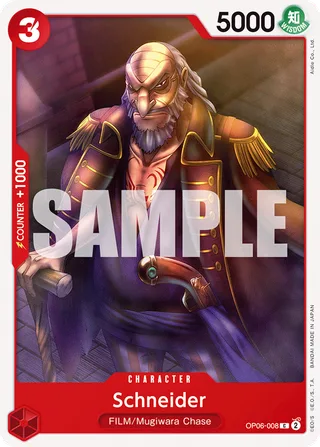 Schneider #OP06-008 · Wings of the Captain Pre-Release Cards One Piece card