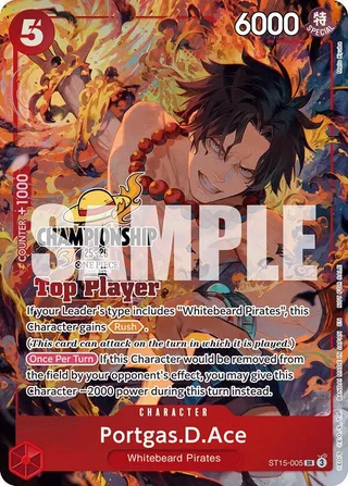 Portgas.D.Ace (CS 25-26 Top Player Pack) #ST15-005-cs-25-26-top-player-pack · One Piece Promotion Cards One Piece card