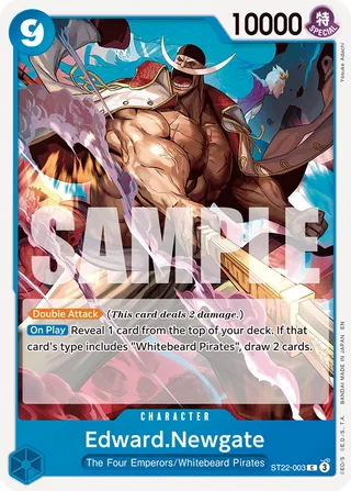 Edward.Newgate #ST22-003 · ST-22: Starter Deck 22 Ace & Newgate One Piece card