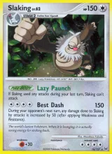 Slaking · Platinum Pokémon card
