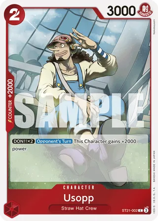 Usopp #ST21-002 · ST-21: Starter Deck 21 EX Gear 5 One Piece card