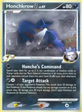 Honchkrow G · Platinum Pokémon card