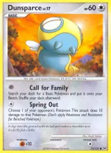 Dunsparce · Platinum Pokémon card