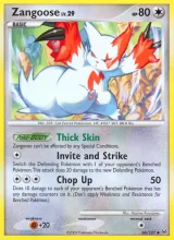 Zangoose · Platinum Pokémon card