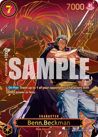 Benn.Beckman (SP) #OP09-009-sp · Carrying On His Will One Piece card