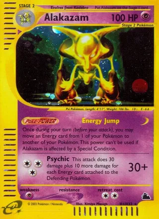 Alakazam #H01 · Skyridge Pokémon card