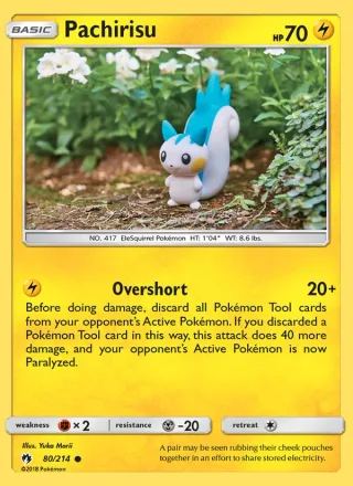 Pachirisu #80 · Lost Thunder Pokémon card
