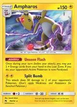 Ampharos · Lost Thunder Pokémon card