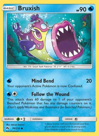 Bruxish #70 · Lost Thunder Pokémon card
