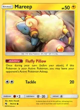 Mareep · Lost Thunder Pokémon card