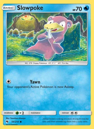 Slowpoke #54 · Lost Thunder Pokémon card