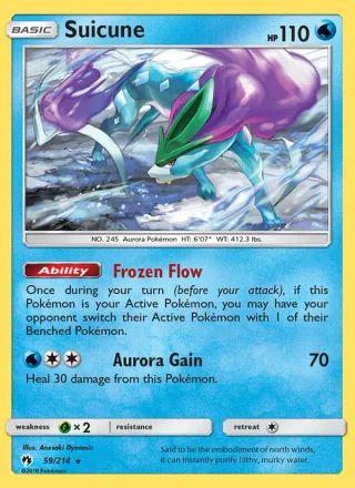 Suicune #59 · Lost Thunder Pokémon card