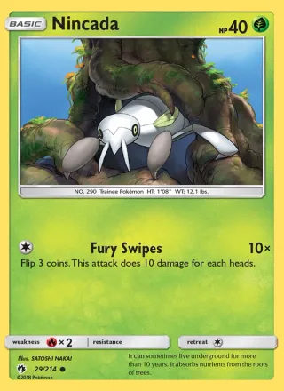 Nincada #29 · Lost Thunder Pokémon card