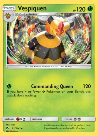 Vespiquen #32 · Lost Thunder Pokémon card