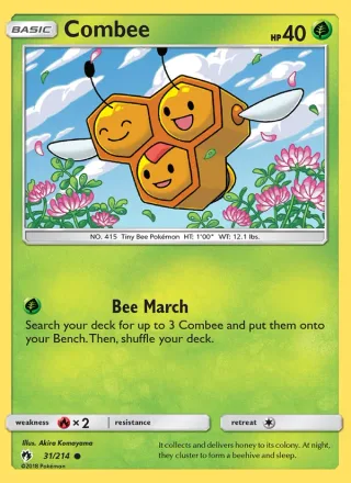 Combee #31 · Lost Thunder Pokémon card