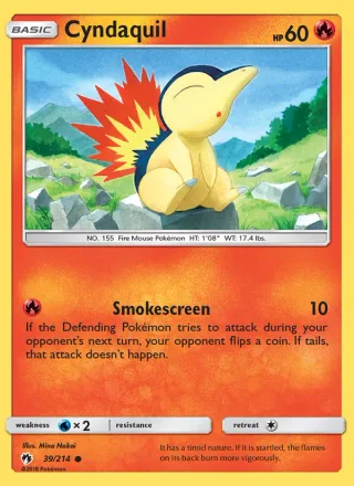 Cyndaquil #39 · Lost Thunder Pokémon card