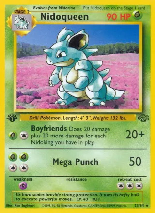 Nidoqueen #23 · Jungle Pokémon card