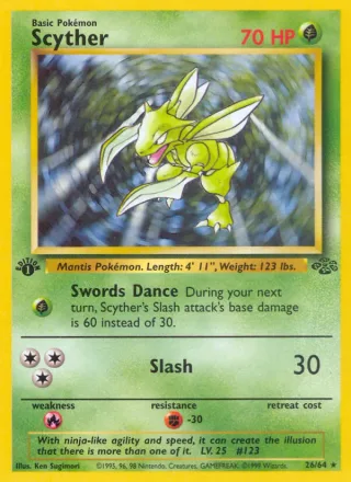 Scyther #26 · Jungle Pokémon card