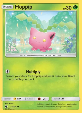Hoppip #11 · Lost Thunder Pokémon card