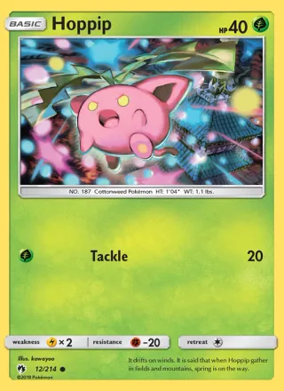 Hoppip #12 · Lost Thunder Pokémon card