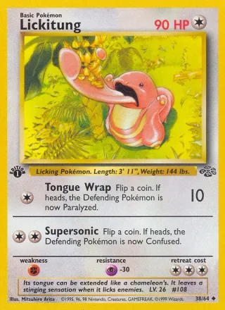 Lickitung #38 · Jungle Pokémon card