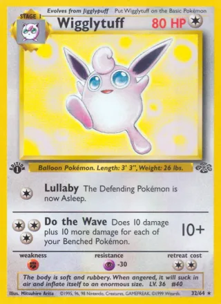 Wigglytuff #32 · Jungle Pokémon card