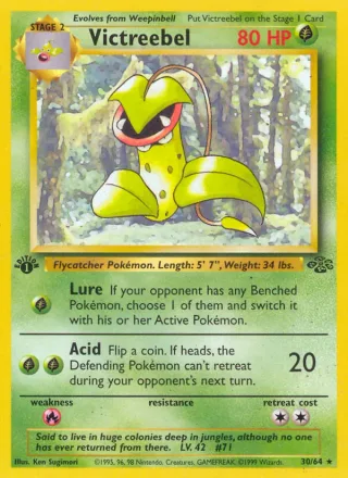 Victreebel #30 · Jungle Pokémon card