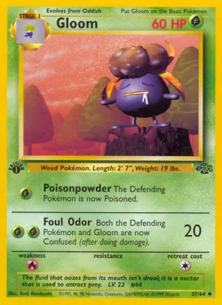Gloom #37 · Jungle Pokémon card