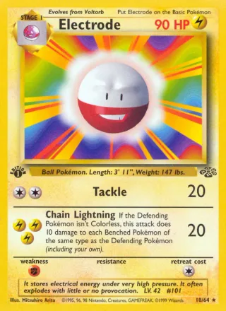 Electrode #18 · Jungle Pokémon card