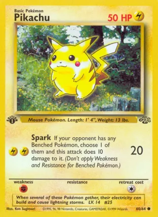 Pikachu #60 · Jungle Pokémon card