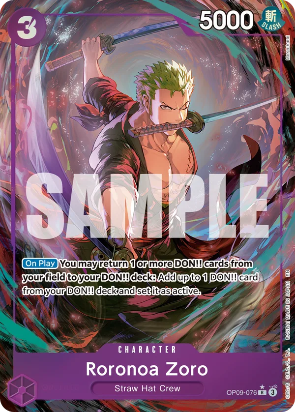 Roronoa Zoro (Alternate Art) full card art