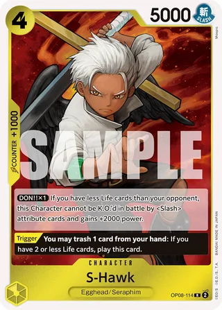 S-Hawk #OP08-114 · Two Legends One Piece card