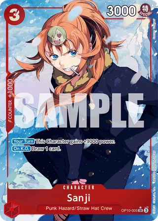 Sanji (Parallel) #OP10-005-parallel · Royal Blood One Piece card