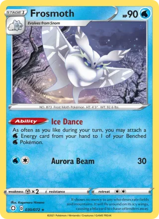 Frosmoth #30 · Shining Fates Pokémon card