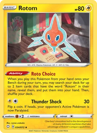 Rotom #34 · Shining Fates Pokémon card