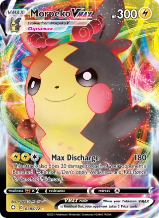 Morpeko VMAX #38 · Shining Fates Pokémon card