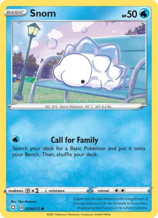 Snom #29 · Shining Fates Pokémon card