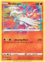Reshiram · Shining Fates Pokémon card