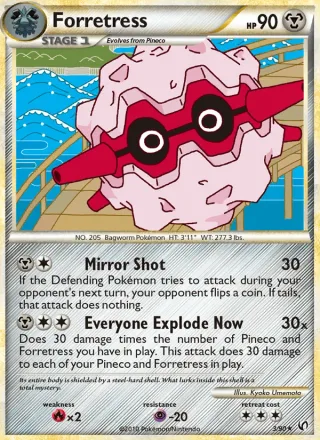 Forretress #3 · Undaunted Pokémon card