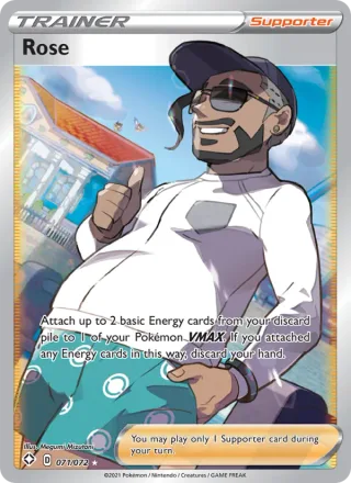 Rose #71 · Shining Fates Pokémon card
