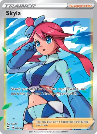 Skyla #72 · Shining Fates Pokémon card