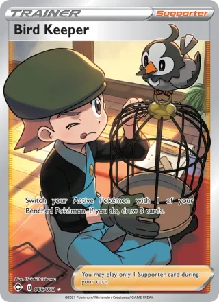 Bird Keeper #66 · Shining Fates Pokémon card