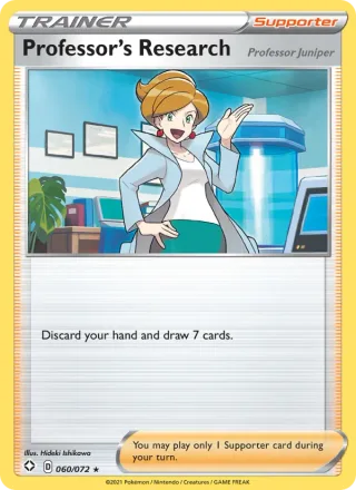 Professor's Research (Professor Juniper) #60 · Shining Fates Pokémon card