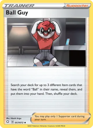Ball Guy #57 · Shining Fates Pokémon card