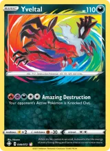 Yveltal · Shining Fates Pokémon card